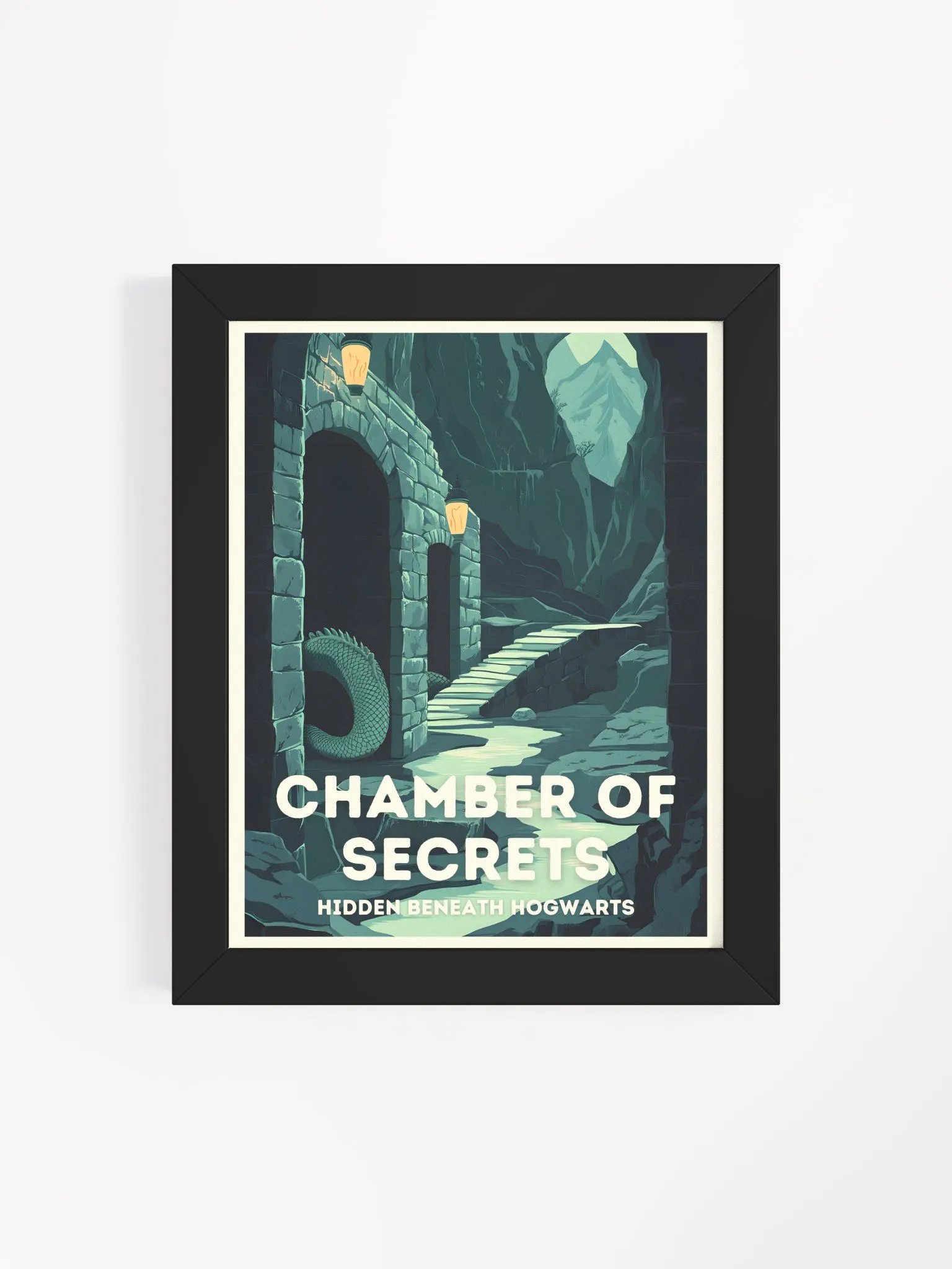 Chamber of Secrets Vintage Travel Poster product image (4)