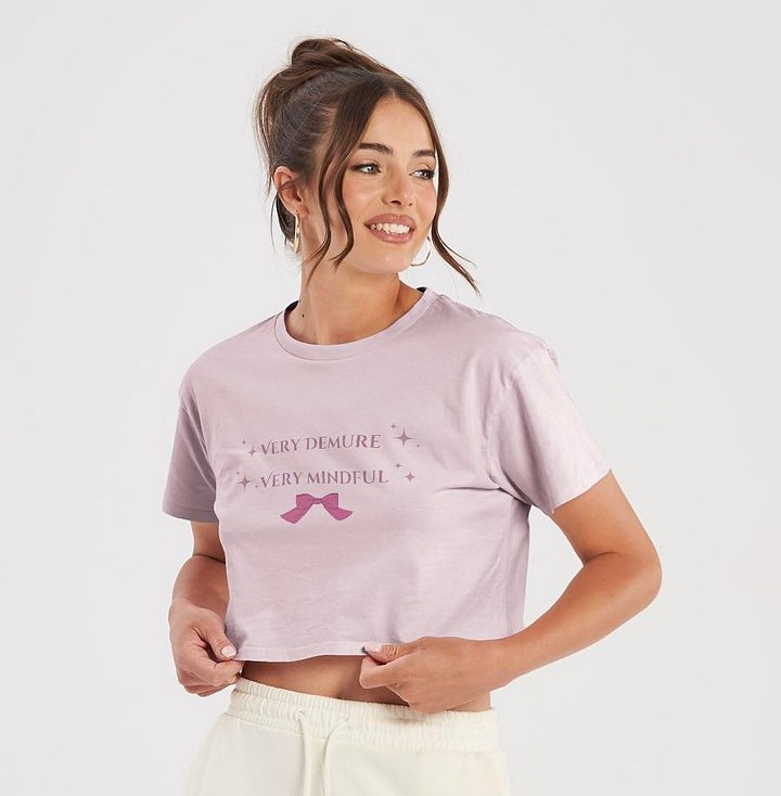 Sparkling Very Demure, Very Mindful Crop Top product image (1)