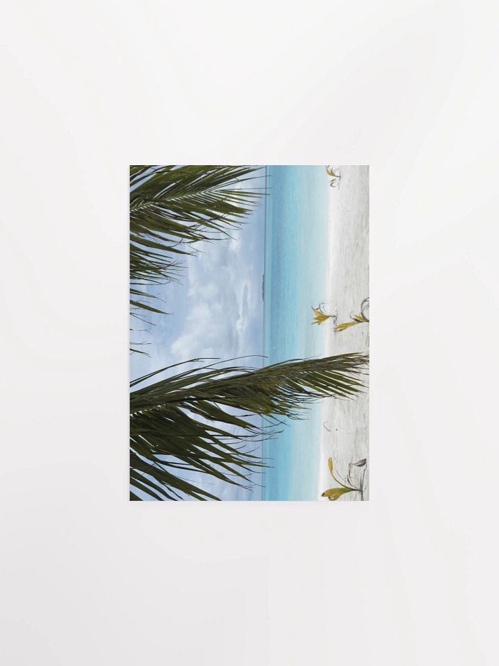 Maldives palm trees - Enhanced Matte Paper Poster product image (1)