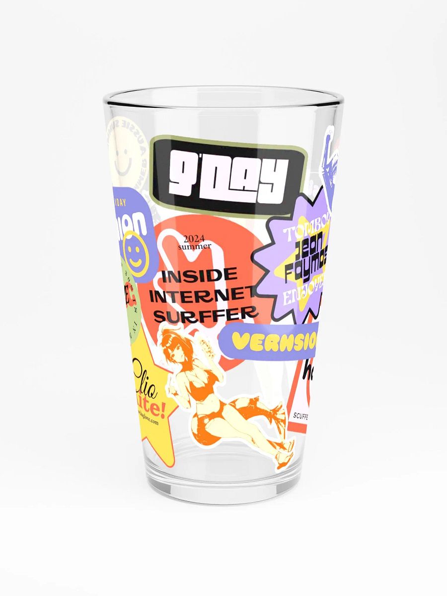Stickerbomb Pint Glass product image (3)