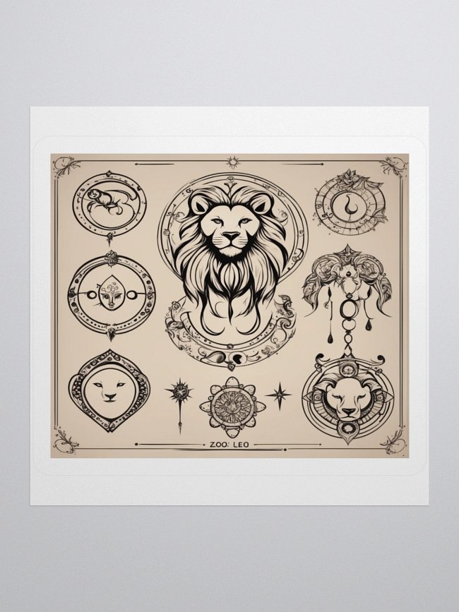 Zodiac Leo Stickers