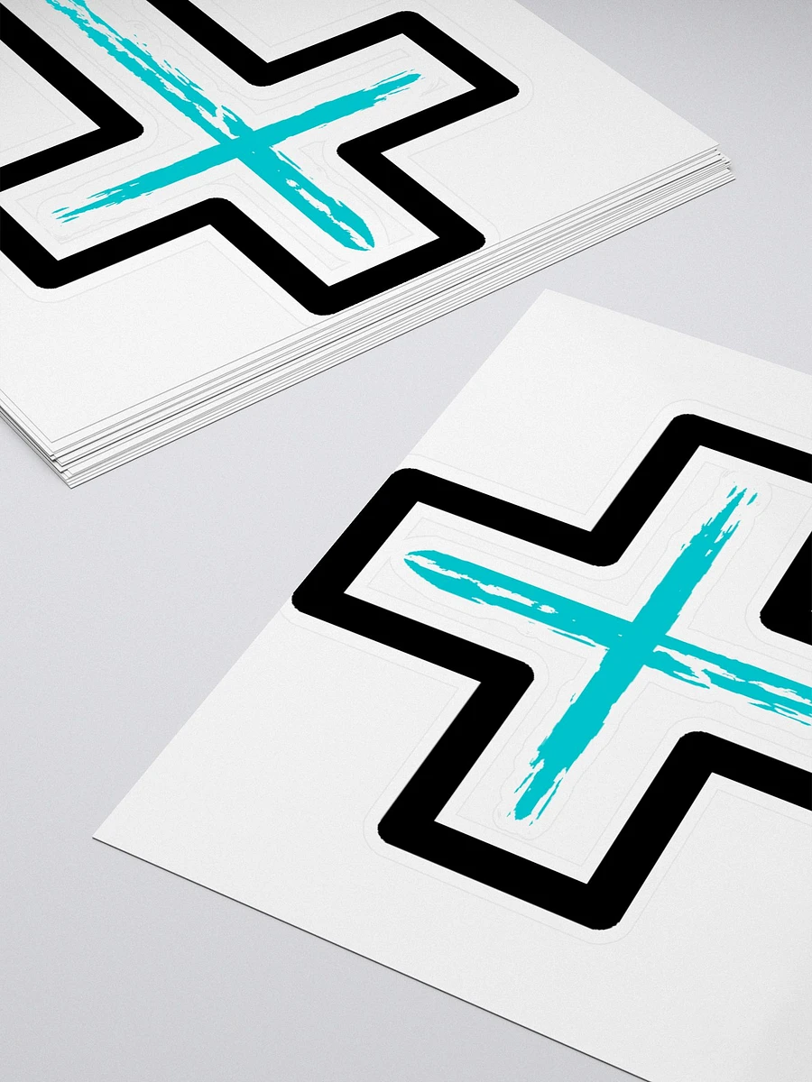 Blue Cross With Boarder Sticker product image (4)