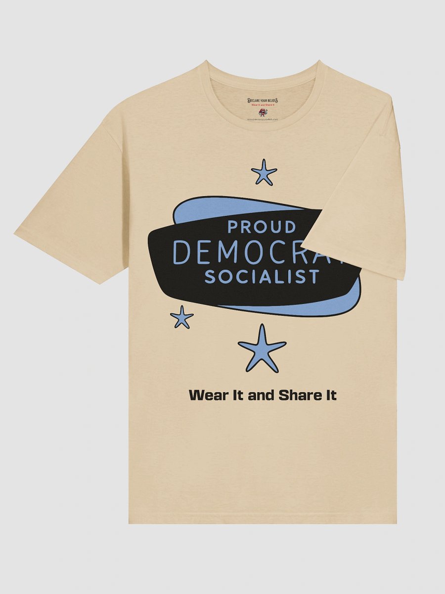 Proud Democrat Socialist Bold Identity Tee (C) product image (4)