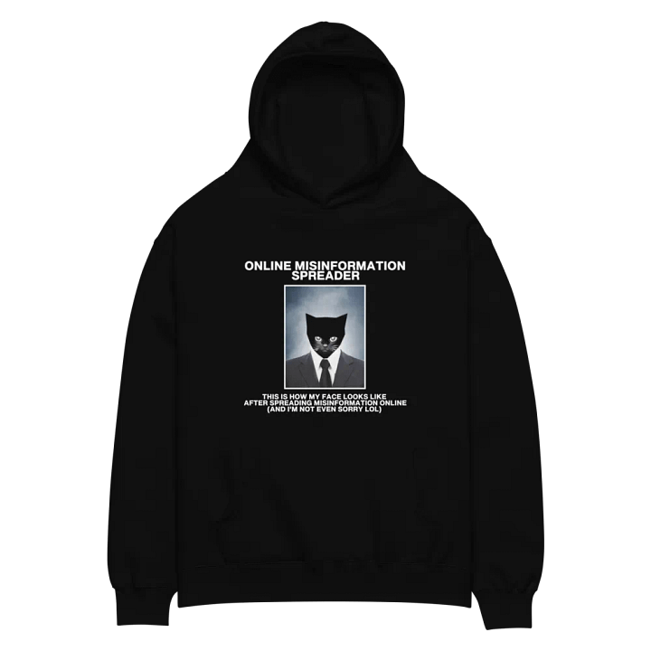 ONLINE MISINFORMATION SPREADER OVERSIZED HOODIE product image (1)