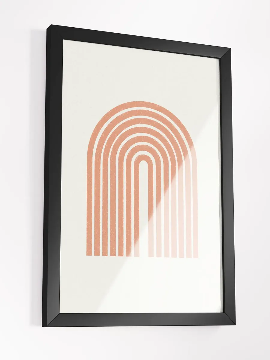 Symmetrical Coral Arch Framed Poster | Elegant and Modern Wall Art product image (4)