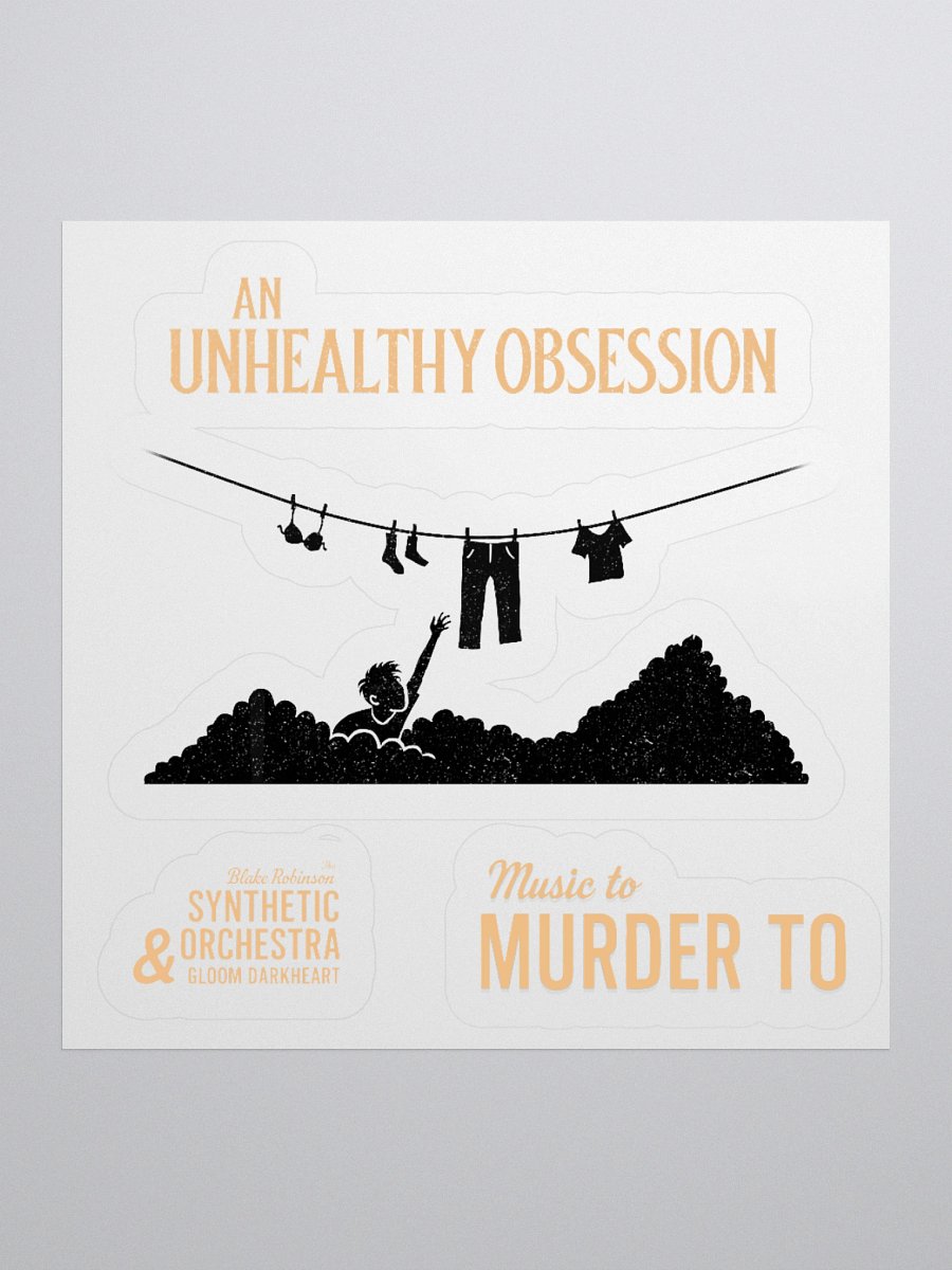An Unhealthy Obsession Kiss Cut Stickers product image (1)