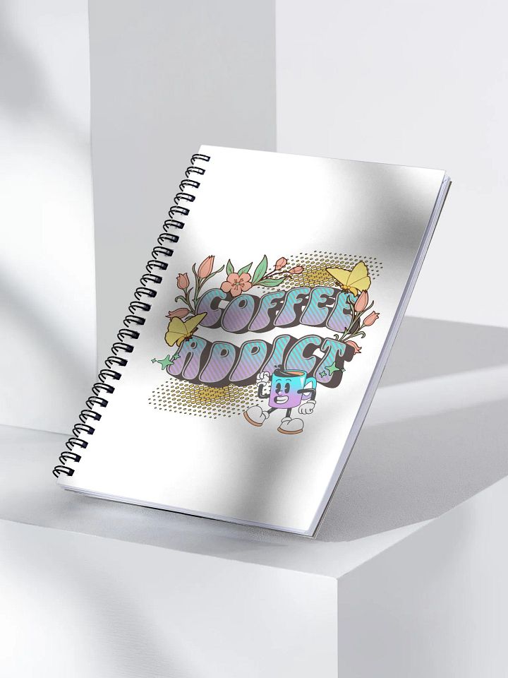 Coffee Addict Mascot Mug Cheerful Notebook product image (2)