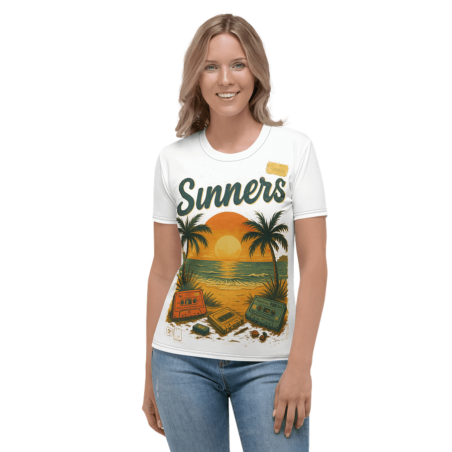 Lo-Fi Summer Sinners – Retro Cassette Sunset Art with an Edge product image (1)