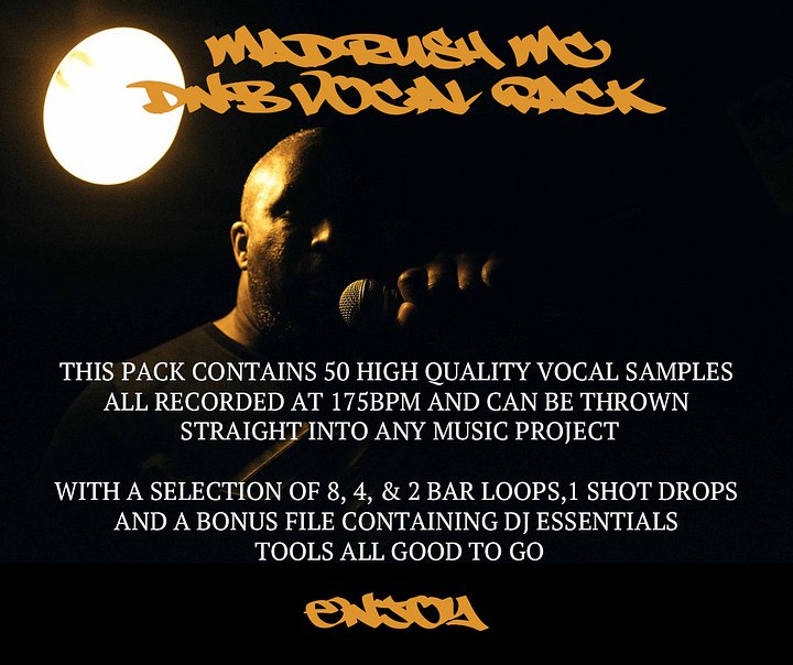 Madrush Mc - DnB Vocal Sample Pack product image (1)