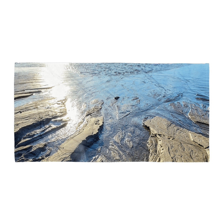 Rivers in the Sand Beach Towel product image (1)