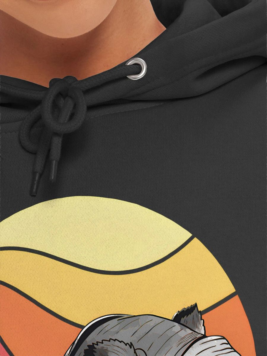 Ethereal Skull Spirit Sunset Ghostly Dog for Halloween Hoodie product image (8)