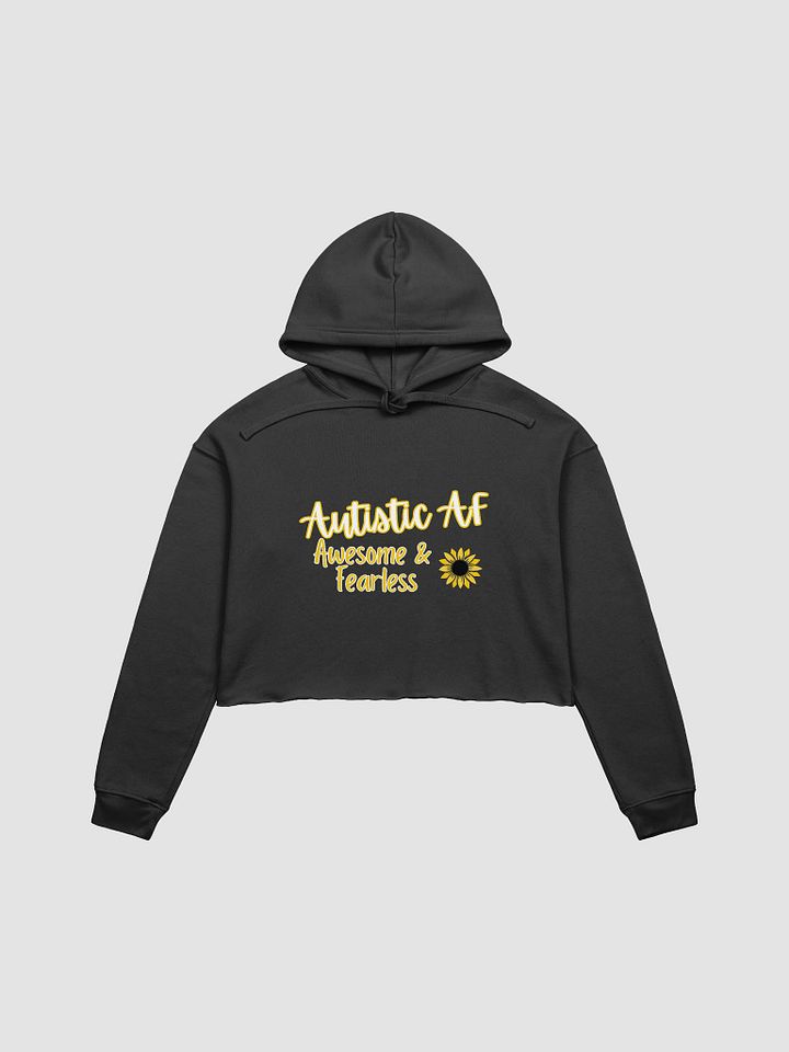 Autistic AF Sunflower Crop Hoodie product image (1)