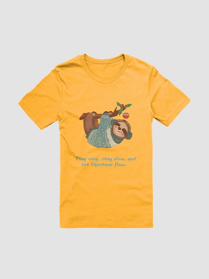 Cozy Sloth Christmas T-Shirt product image (1)