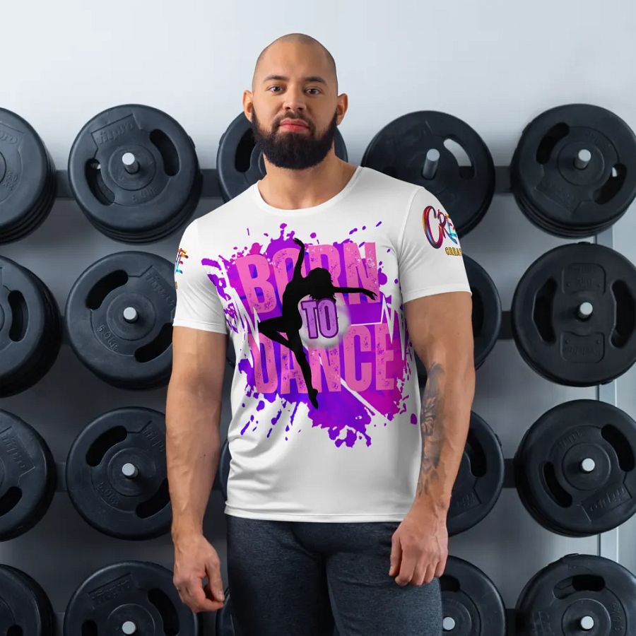 Born to Dance Her Silhouette Huge Print Athletic Tee product image (7)