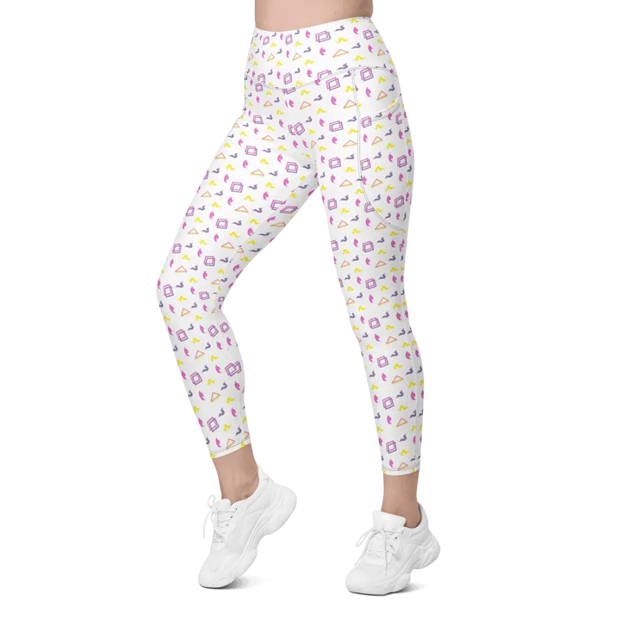 Oh Worm? white pattern pocket leggings product image (5)