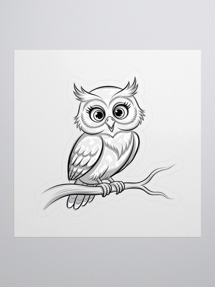 Whimsical Owl Perch Stickers product image (1)