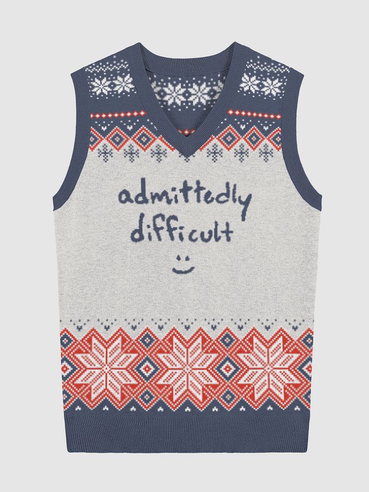 admittedly difficult (holiday 2) knitwear vest product image (5)