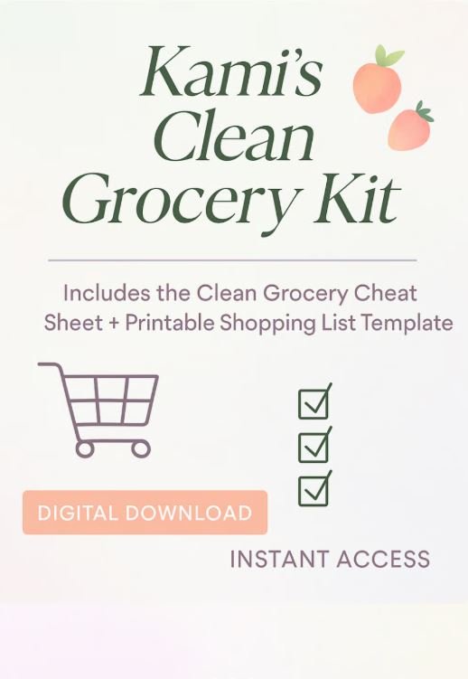 🛒 FREE Clean Grocery Cheat Sheet + Weekly Shopping List Template! product image (1)