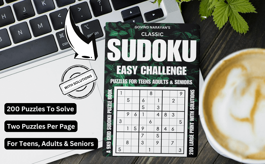 200 Classic Sudoku Easy Puzzle | Ebook | Printable product image (3)