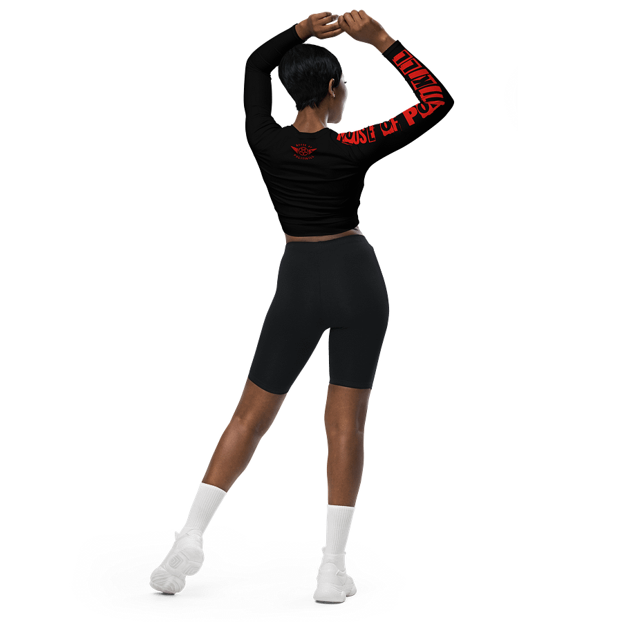 Psycho Oracle // Recycled Long Sleeve Crop Top product image (6)