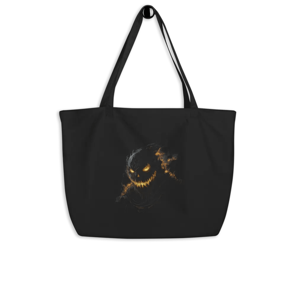 Grinning Pumpkin Flame (Econscious Organic Cotton Tote) product image (4)