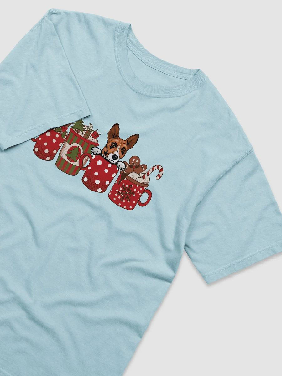Cute Basenji in a Christmas Cup T-Shirt | Funny Christmas Pup in a Cup product image (11)