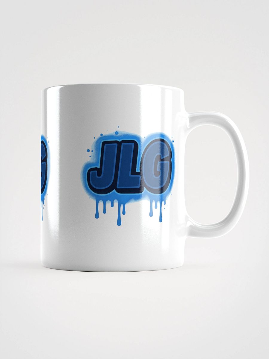 JLG Drip Logo White Glossy Mug product image (1)