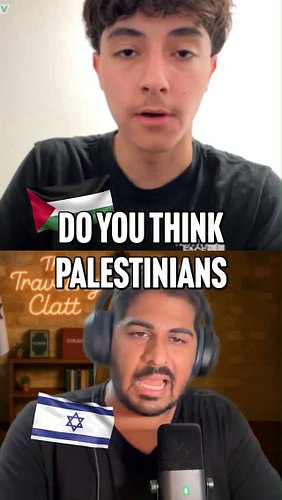 Palestinian 🇸🇩 VS Israeli 🇮🇱 DEBATE