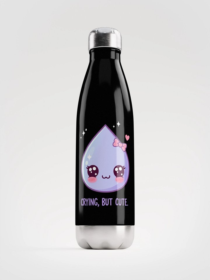 Crying, But Cute – Stainless Steel Water Bottle product image (1)