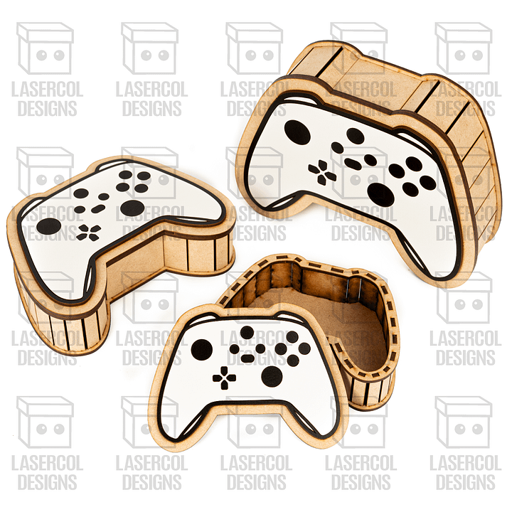 Controller Shaped Boxes Set 2 (3 Sizes) - Laser Cut Files product image (2)