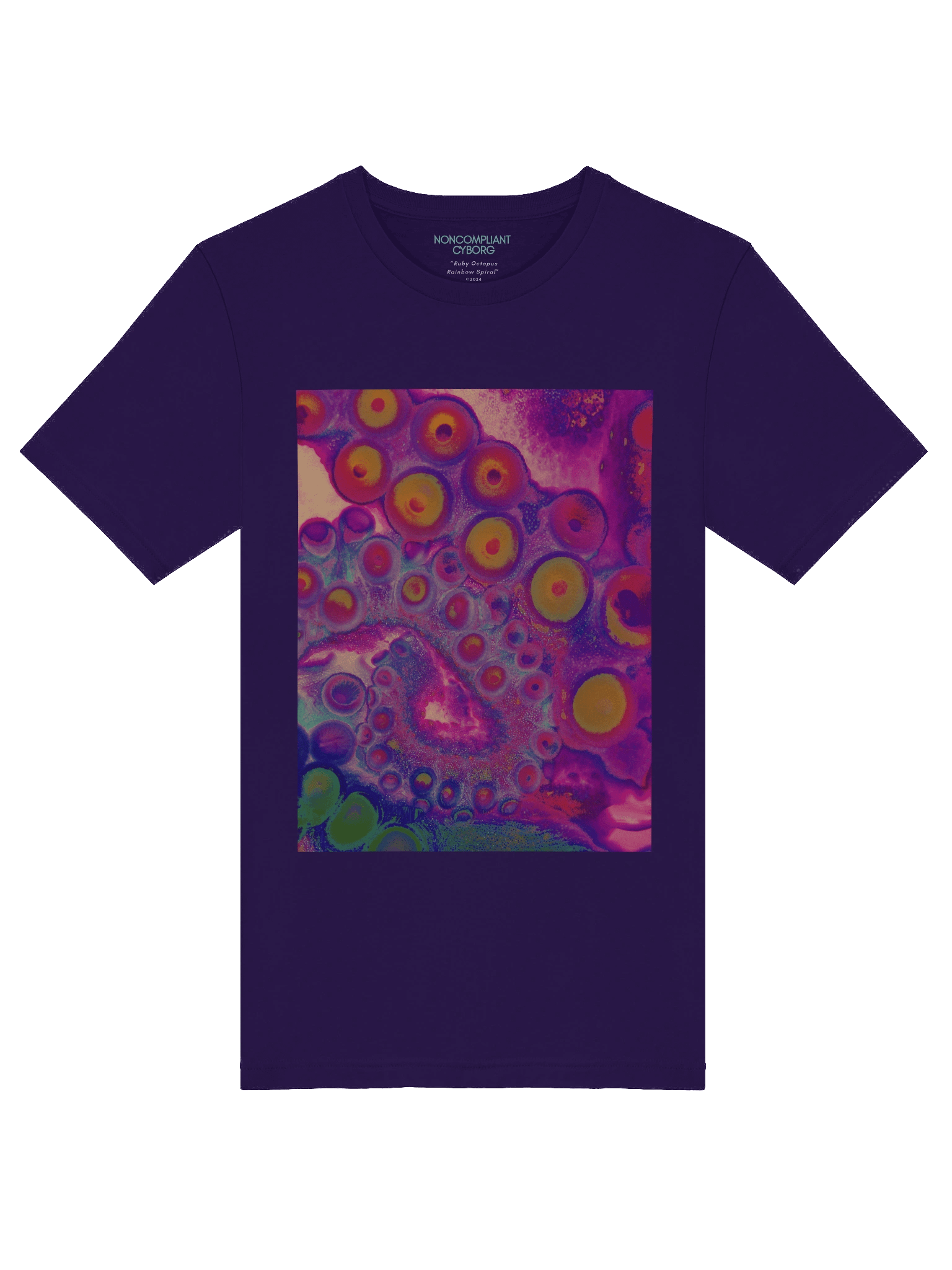 Ruby Octopus Rainbow Spiral T-Shirt product image (5)