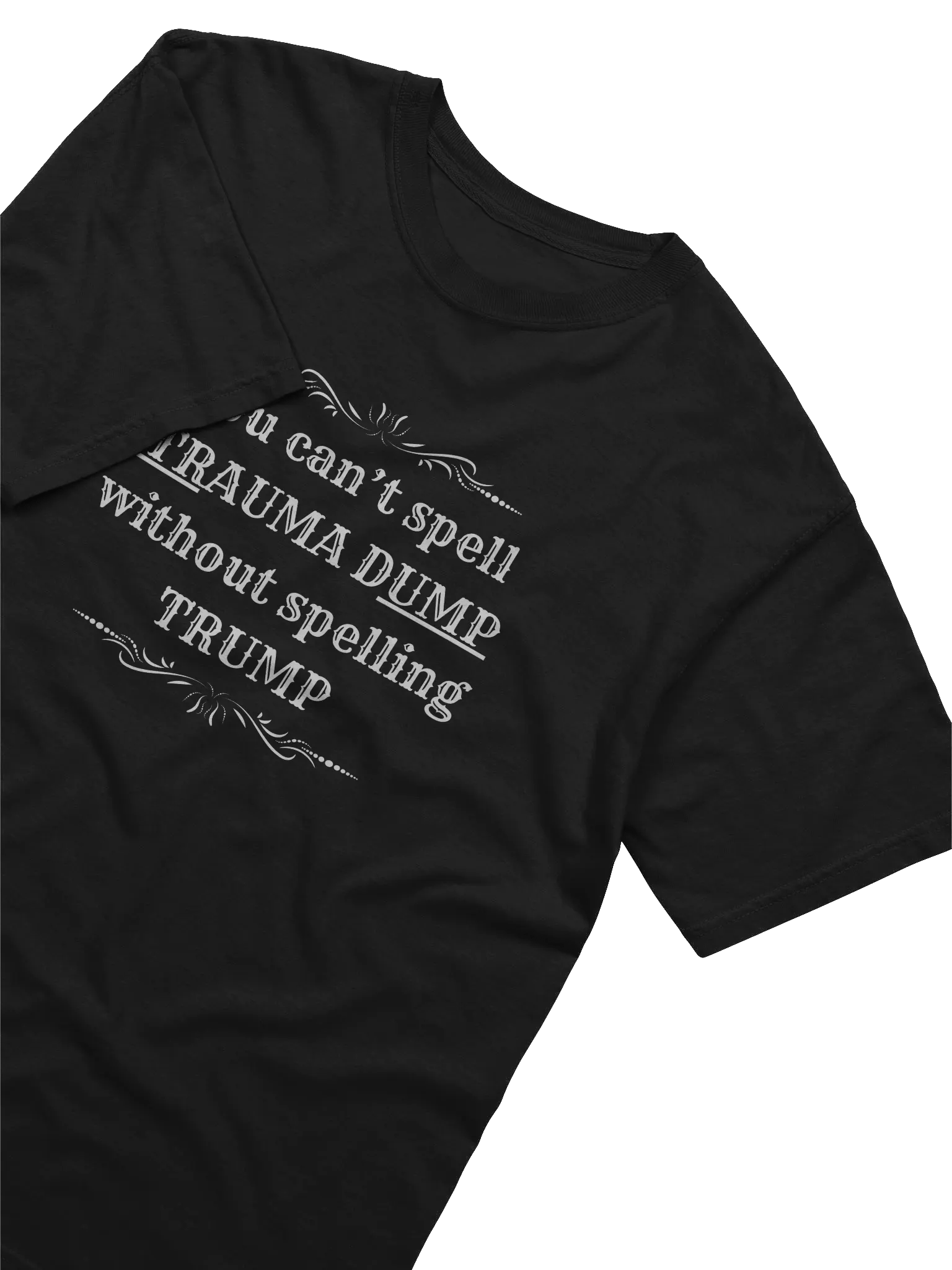 Trauma Dump White Lettering Heavyweight Tee product image (3)