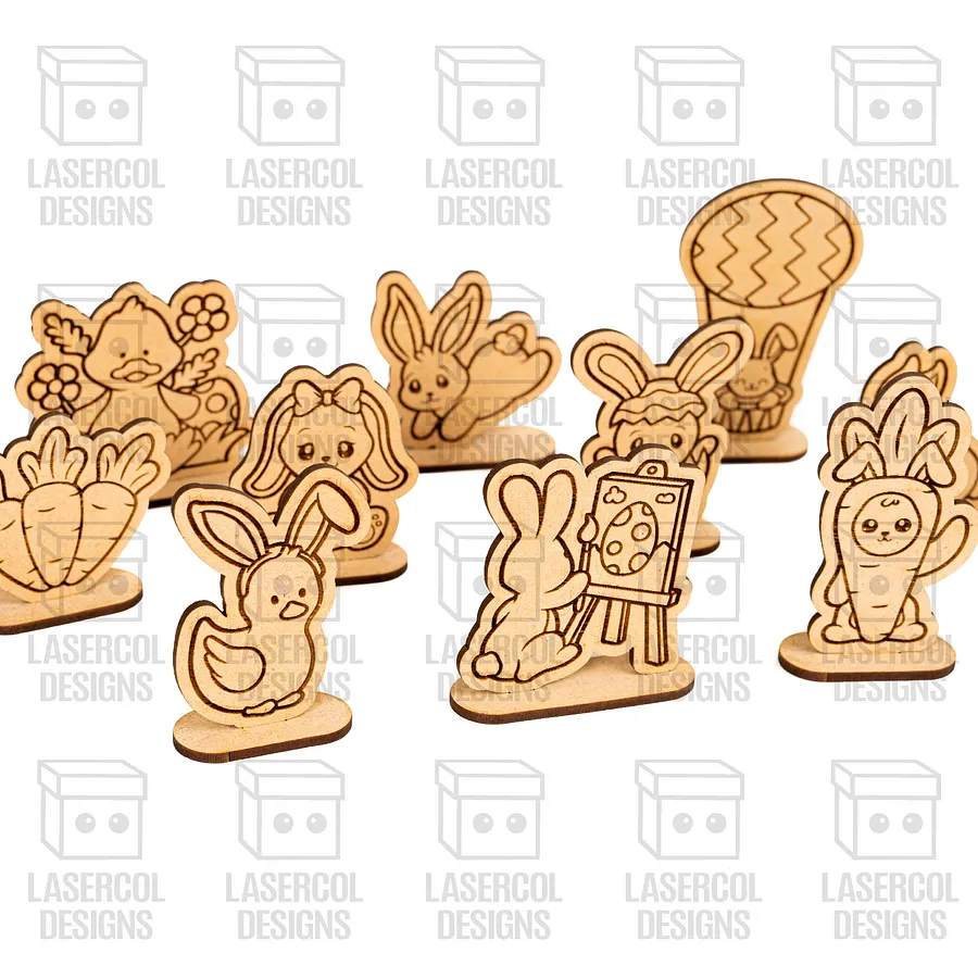 Easter Cutouts With Base Set 2 - Laser Cut Files product image (10)
