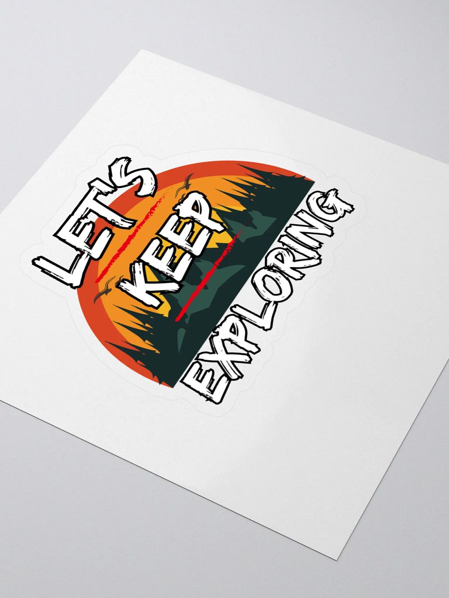 Let's Keep Exploring Camping Sticker product image (3)