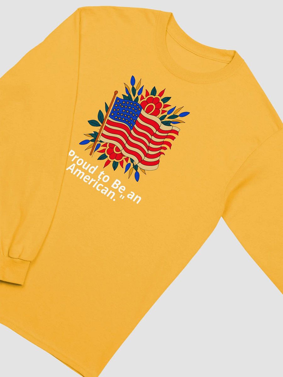 Patriotic Floral Wave Long Sleeve Tee product image (14)