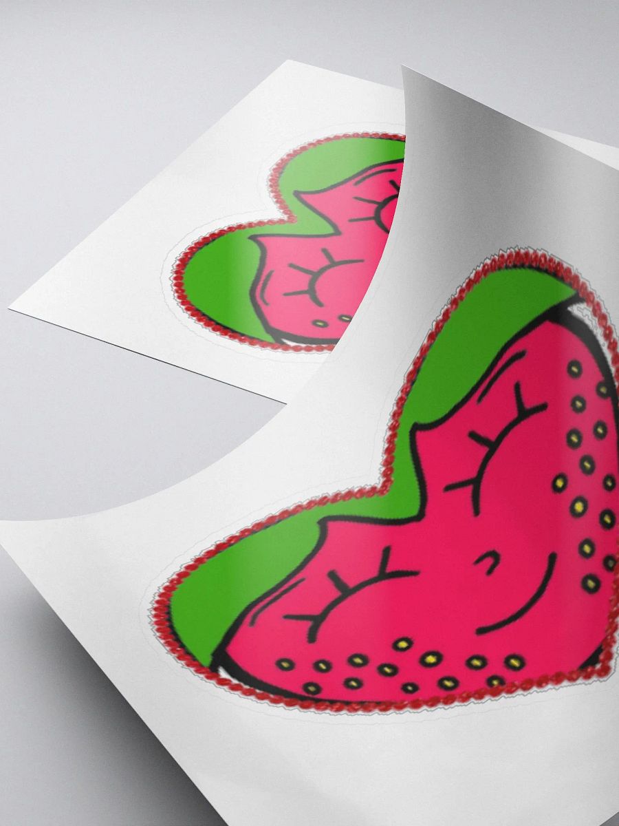 heart strawberry sticker product image (4)