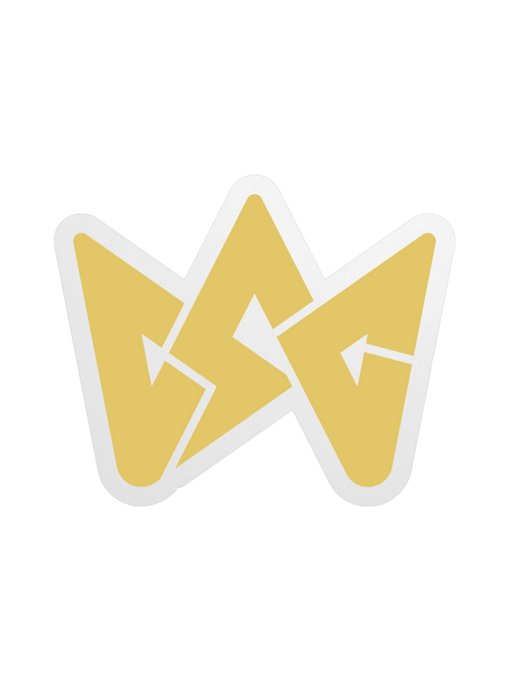 CSG Logo Sticker (3" x 3") - Gold product image (1)