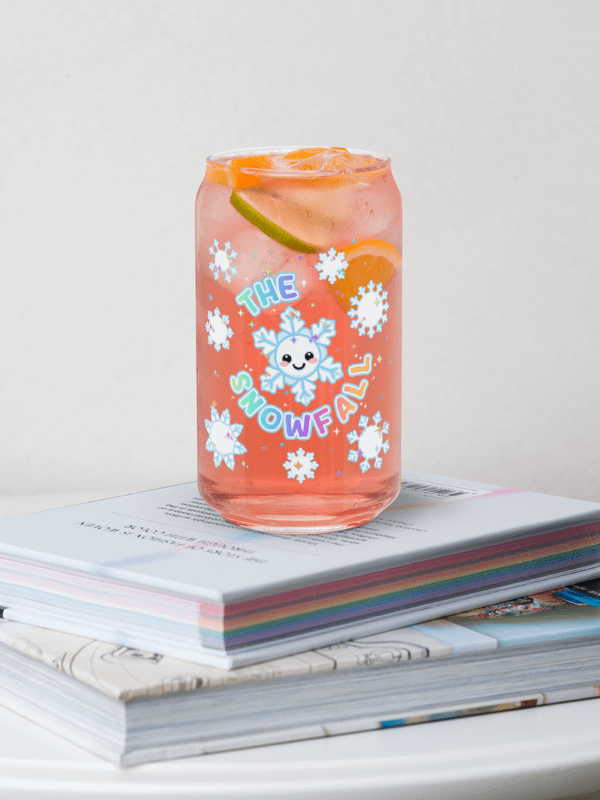 The Snowfall - Can Shaped Glass product image (1)