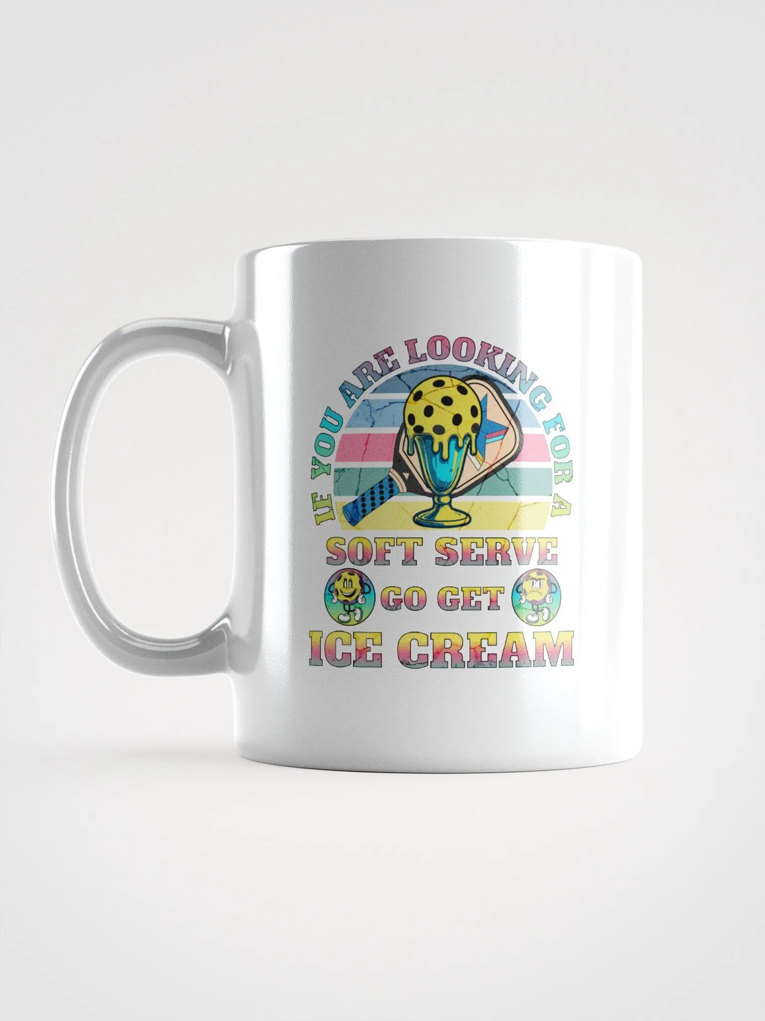 Soft Serve Go Get Ice Cream Pickleball Mug product image (1)