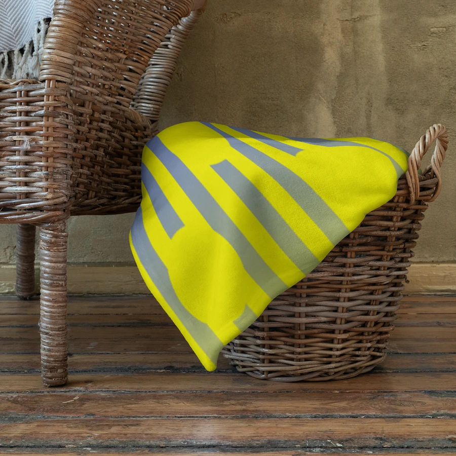 Yellow Polkadots and Stripes Throw Blanket product image (22)