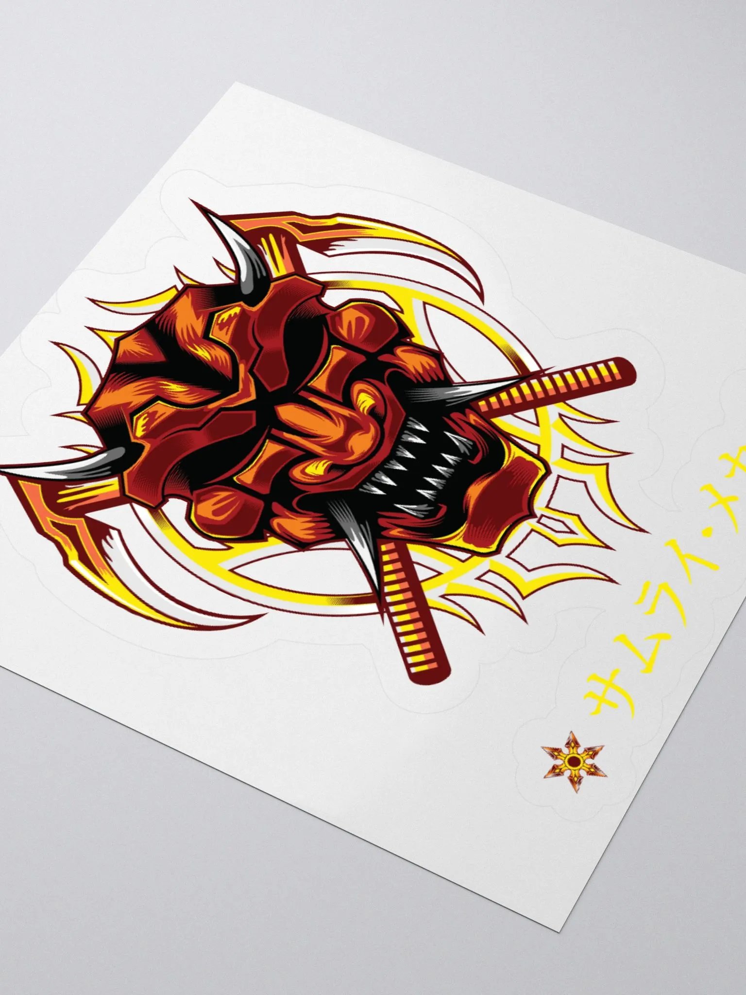 Demon Mask Fury Kiss Cut Stickers product image (10)