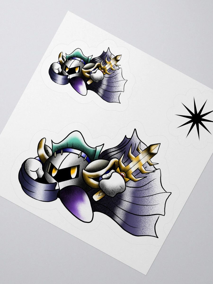Meta Knight- American Traditional Flash Stickers product image (2)