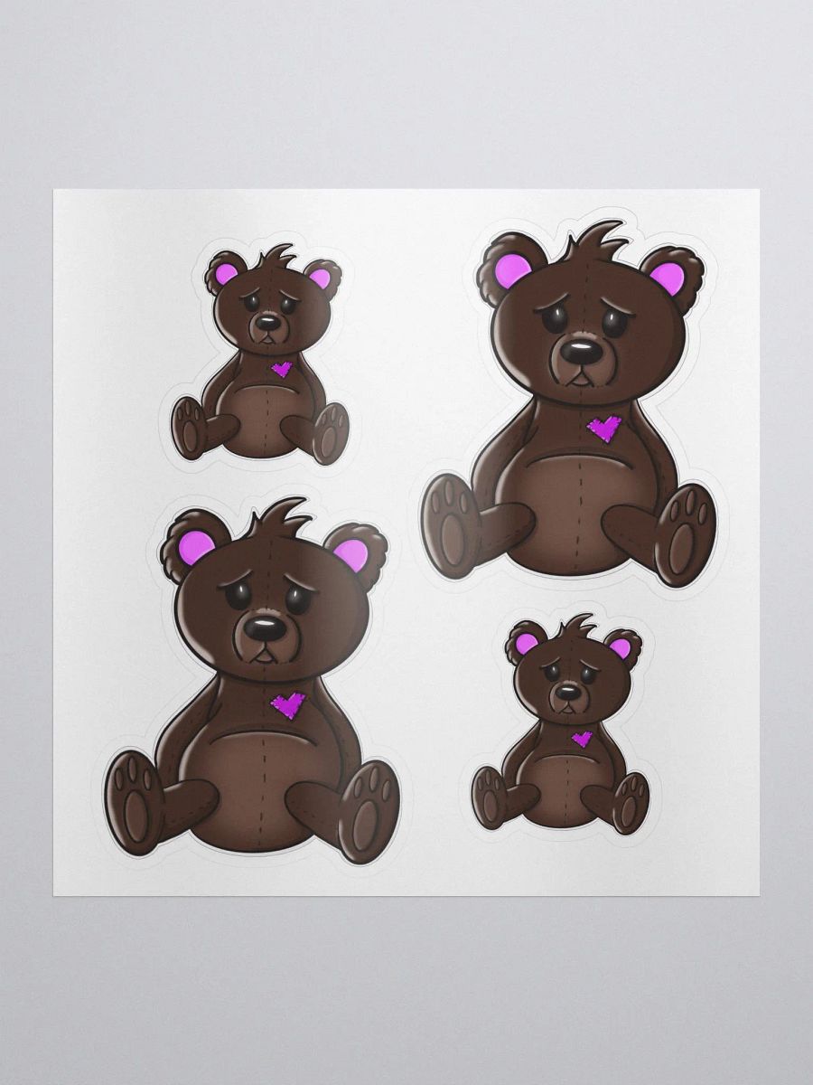 Anxious Teddy Coloured Stickers product image (2)