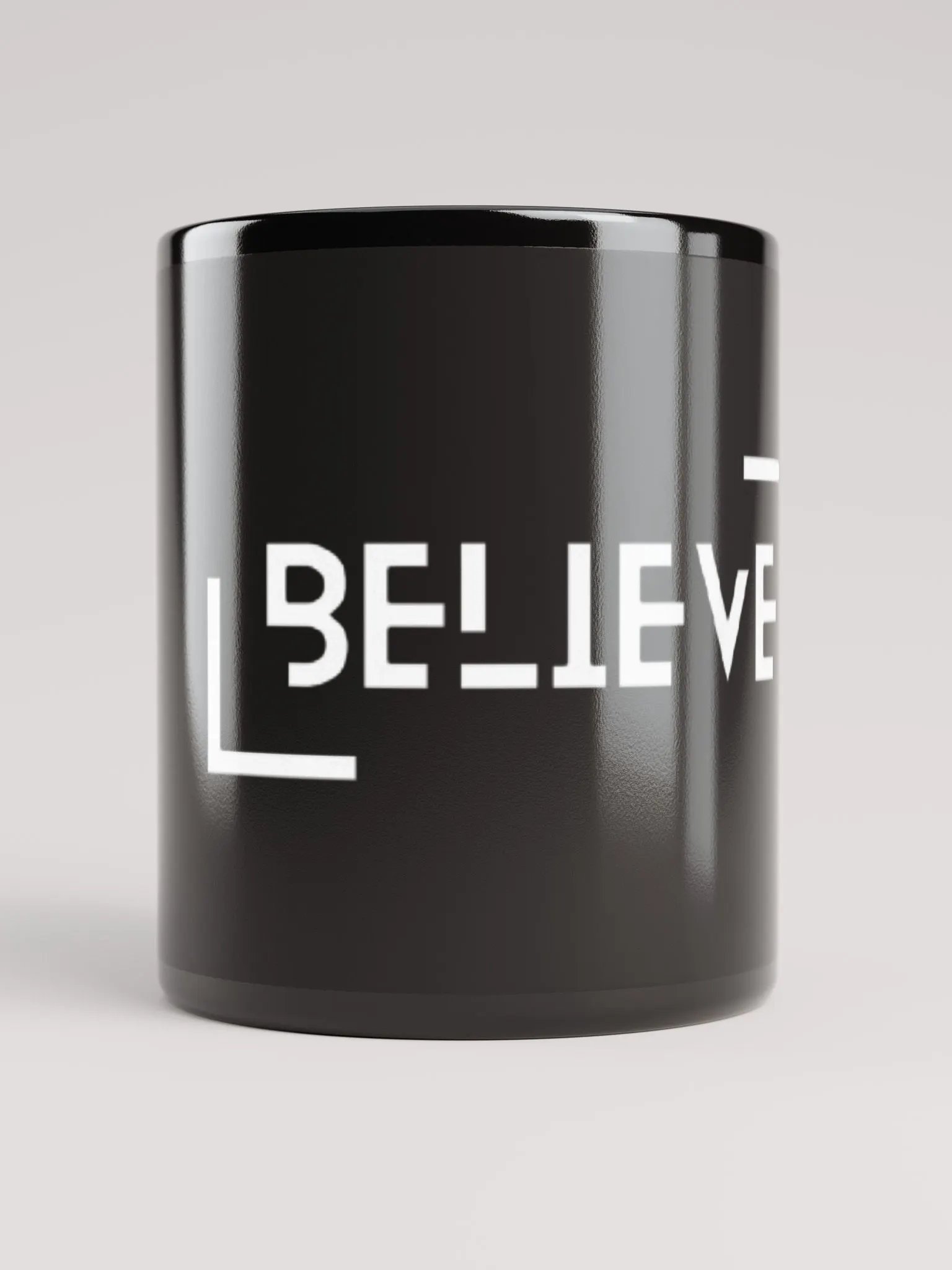 Believe Black Glossy Mug product image (9)