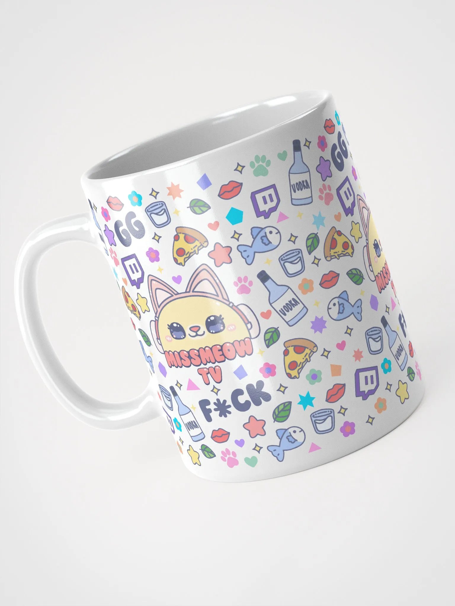 MissMeowTV Cute Mug, White product image (2)