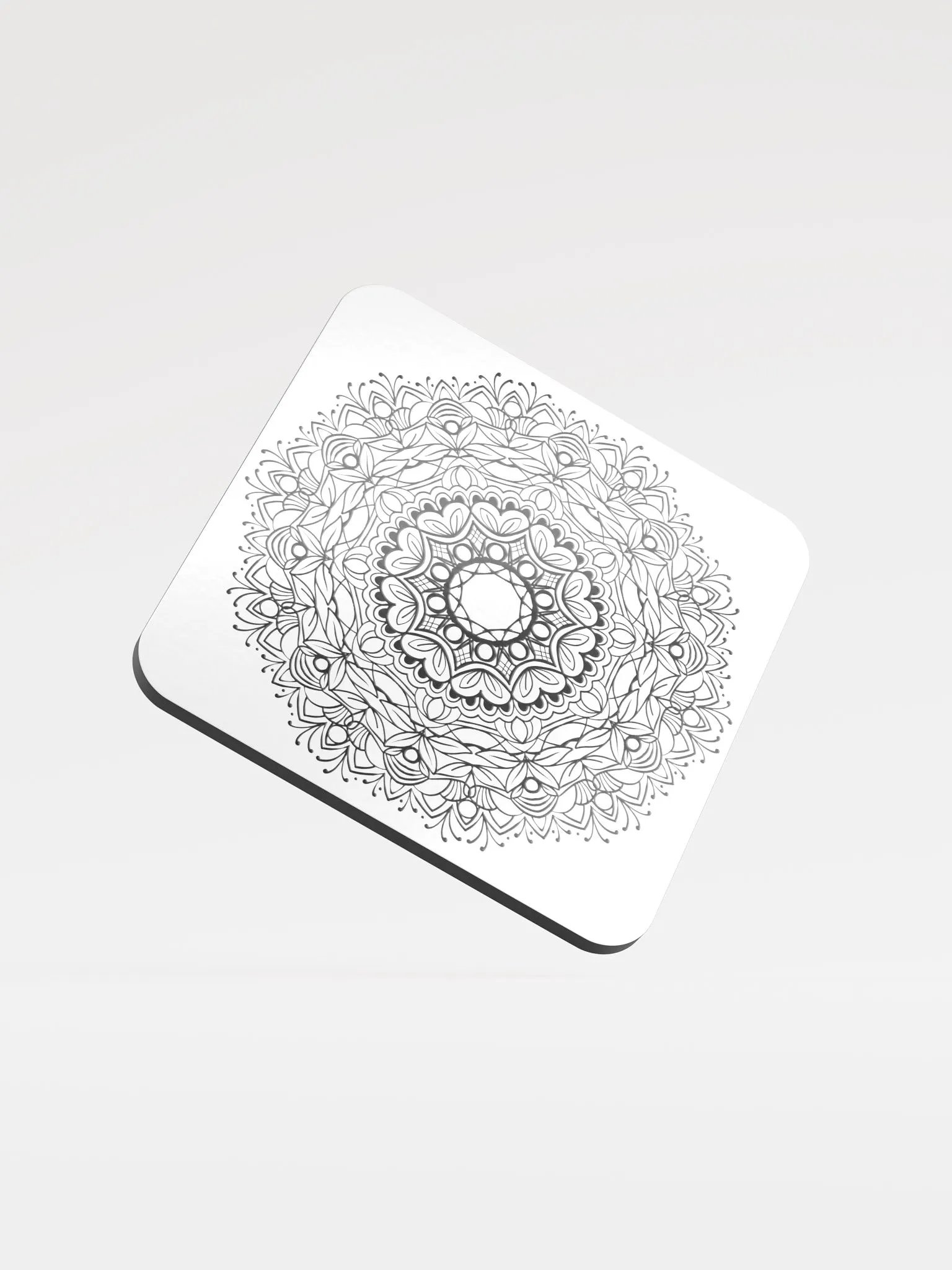 Mandala Monochrome Coaster Set product image (1)