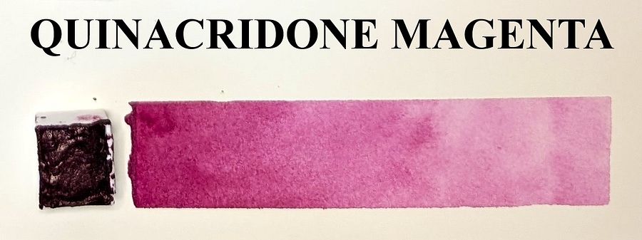 Quinacridone Magenta Water Color Paint Half Pan product image (1)