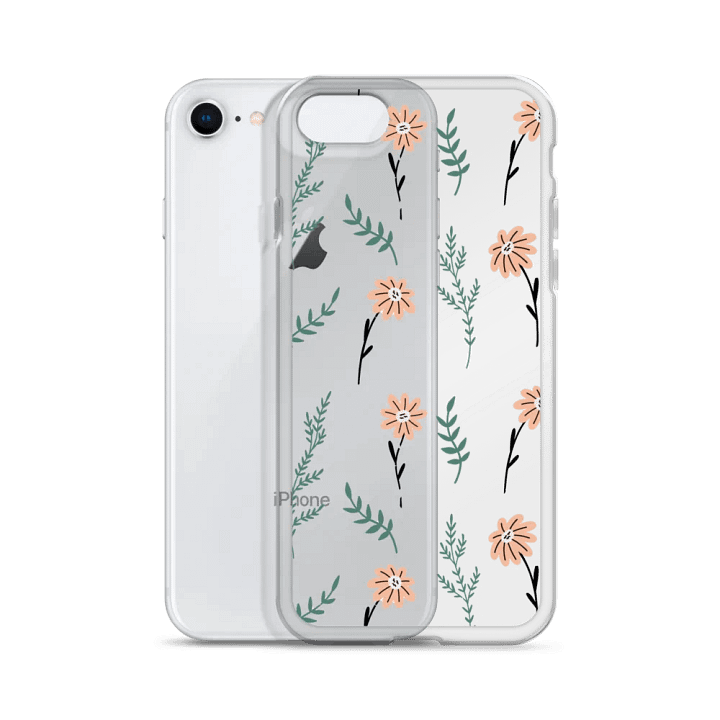 Aesthetic Floral Clear iPhone Case – Elegant and Protective Design product image (138)