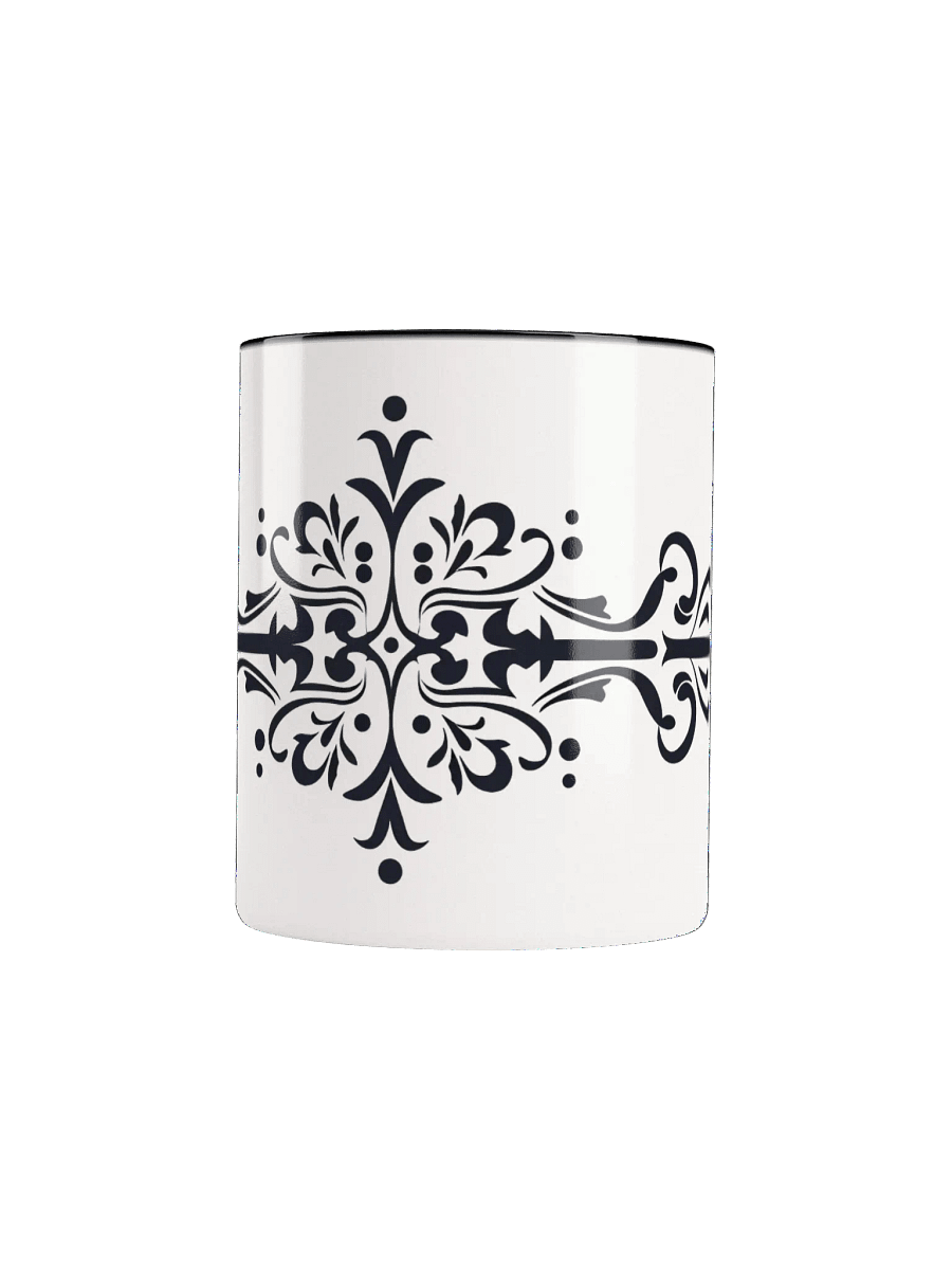 Elegant Floral Divider Ceramic Mug product image (1)