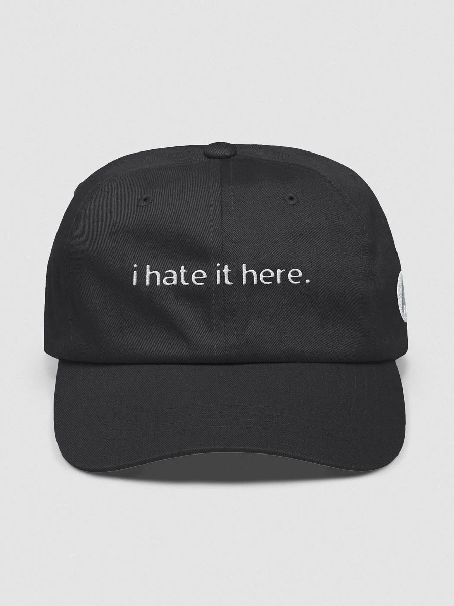 i hate it here hat (dark variety) product image (1)
